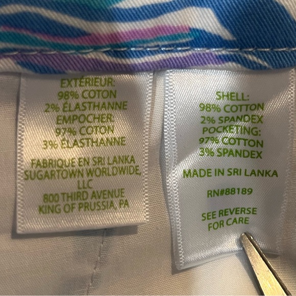 Lilly Pulitzer Callahan Stretch Shorts Fishful Thinking Size 8 NWT - Picture 7 of 13